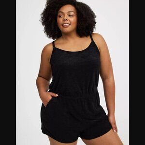 Torrid Lightweight Terry Cami Cover-Up Romper